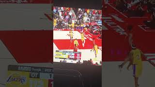 LeBron scores 29 as the Lakers defeat the Rockets in overtime 112-108 to take a 3-0 series lead