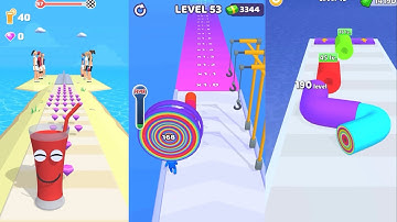 Juice Run vs Layer Man vs Layer Runer | All Levels Gameplay Walkthrough (iOS & Android)