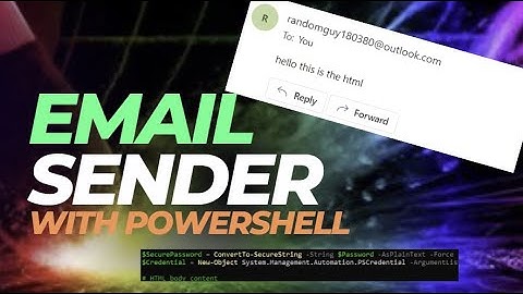 How to send emails (with HTML) virtually using PowerShell! | Windows 10/11 #powershell #html #email