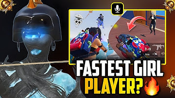 Fastest *FEMALE Player In 60 Fps⁉️💀