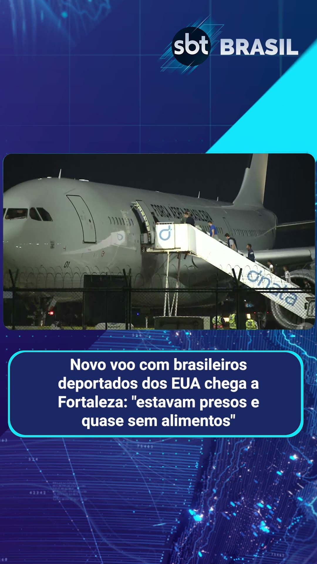 Novo voo com brasileiros deportados dos EUA chega a Fortaleza | SBT Brasil (07/02/25)