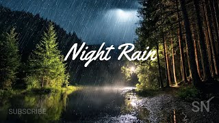 Soothing deep sleep  Healing of stress  rain sound for sleep  rain sound night  rain for healing