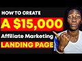 How To Make a Landing Page for Affiliate Marketing - (Systeme.io Tutorial)