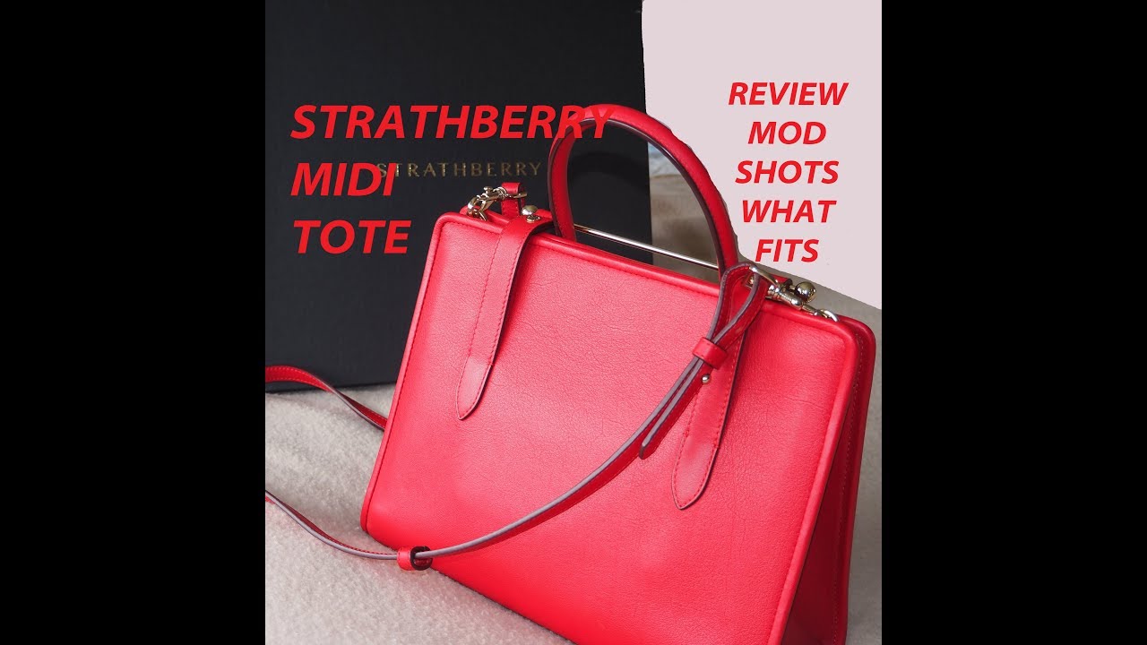 Strathberry Midi Tote bag, 2 year review, what fits & Mod Shots 