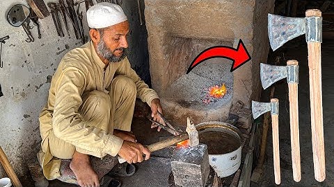 Amazing Process of Making Axe From Rusty Leaf Spring | Complete Axe Making Process | Forged Factory