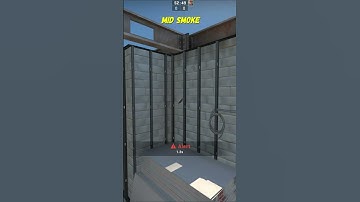 Mid Smoke For CT On Vertigo CSGO #shorts