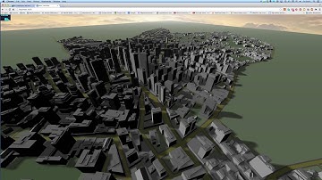 WebGL + ThreeJS. Render huge city model (12 fps)