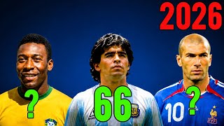 The Birth Dates & Ages of 3 Football Legends | Pelé, Maradona & Zidane