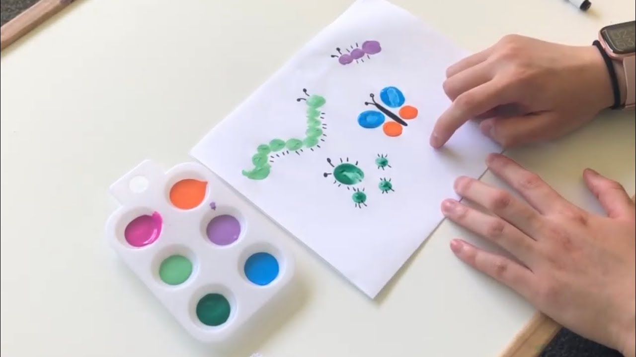 Finger Painting Bugs & Insects YouTube