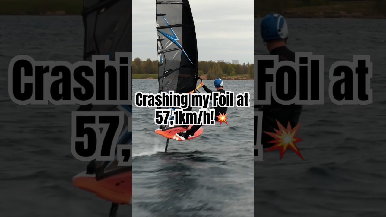 Foil-Crash at 57,1km/h!💥 