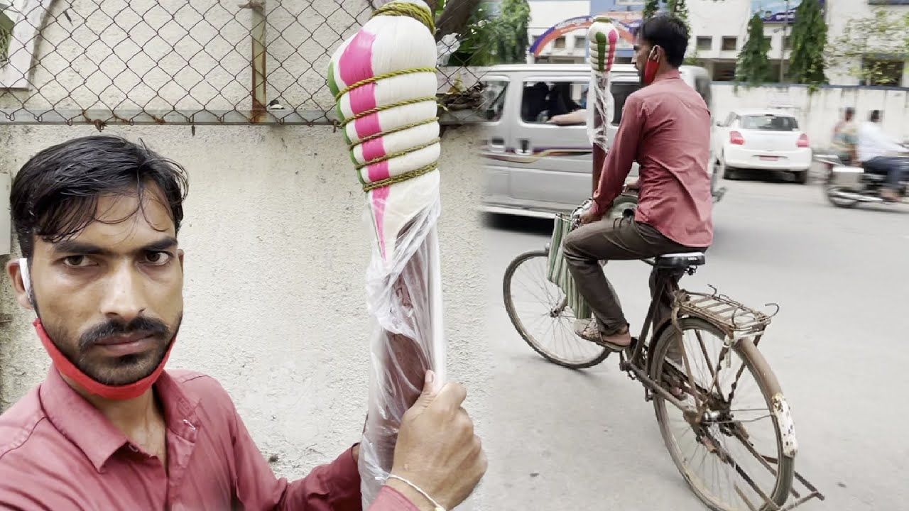 Bachpan ki Yaadein - Bombay Mithai Wala | Man selling SUGAR CANDY on Cycle | Indian Street Food | Tasty Street Food