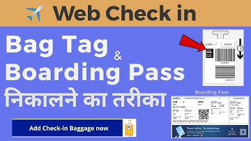 how to web check in indigo | Online print boarding pass | print baggage tag | Health form | Hindi