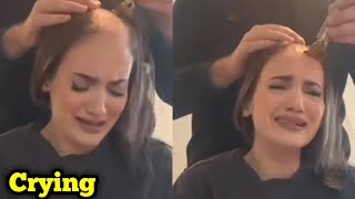Crying Beautiful Girl Forced Head Shave 2024 || Forced Head Shave || Force Head Shave