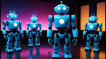 Five Little Robots on the Run | Fun Robot Song for Kids | Interactive Counting Rhyme