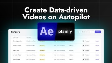 Plainly: Create data-driven videos on autopilot