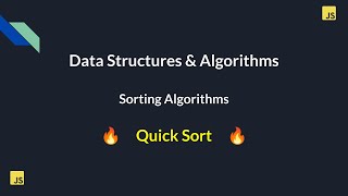 21. Master DSA in JavaScript: Quick Sort - The FASTEST Sorting Algorithm! 🚀