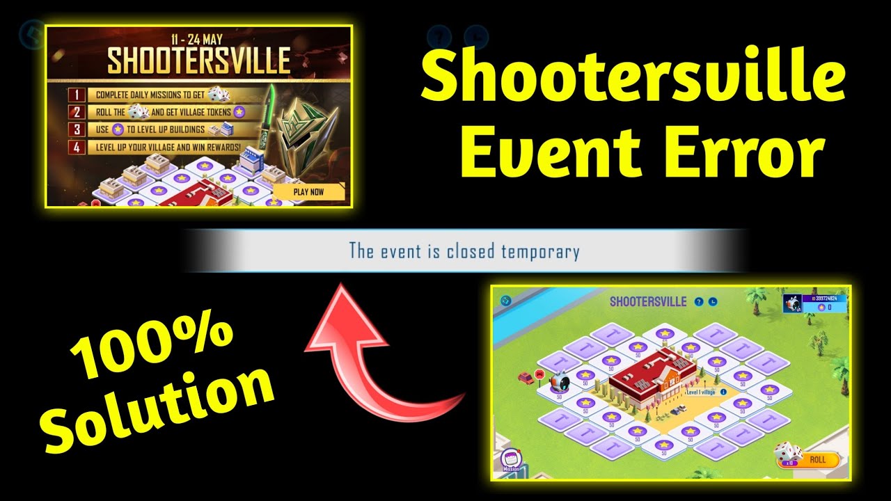 Shootersville Event Not Opening Problem Solution // The Event is Closed Temporary Problem Solution