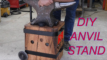 Awesome Blacksmithing Anvil Stand from Oak Log