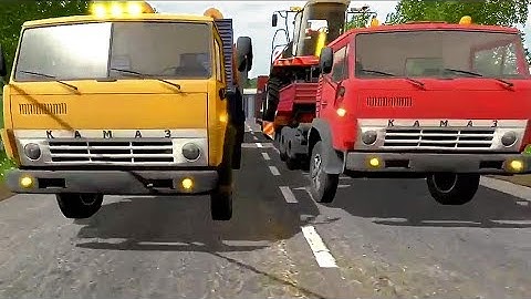 КАМАЗЫ МУЛЬТИК. КАК РАБОТАЮТ ГРУЗОВИКИ. #Автошка