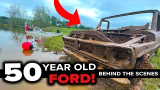 Removing Vintage Ford F100 from the Depths of a Shallow Lake!