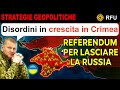 Nodi al Pettine: La Crimea Vuole Tornare all'Ucraina dopo carenze d'acqua, carburante ed energia