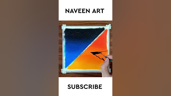 Day and Night Scenery Drawing | Oil pastel drawing for beginners | Naveen Art