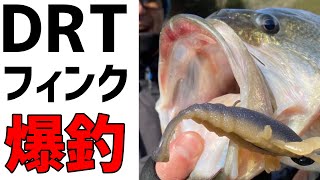 【DRT フィンク】【50アップ連発】極寒の池原ダムで爪がないザリガニが釣れまくる！レビュー【バス釣り】