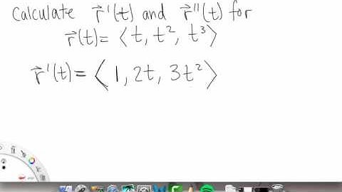 Calculus of Vector Valued Functions | Example 1 | Multivariable Calculus for Sci & Eng | Griti
