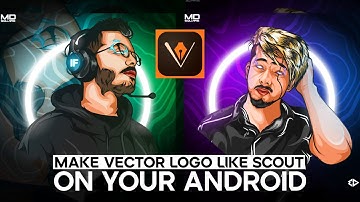 How to make Vector Logo like scout and hydra flicks on Android // ADOBE DRAW TUTORIAL //