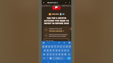 The Top 5 Crypto Altcoins You Need to Invest in Before 2025 | MemeFi | MemeFi Code |