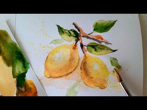 Видео: Как да нарисувате лимон