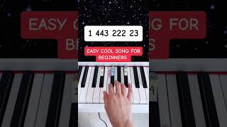 EASY Cool Song for Beginners #easypianotutorial #pianobeginner #simplepiano