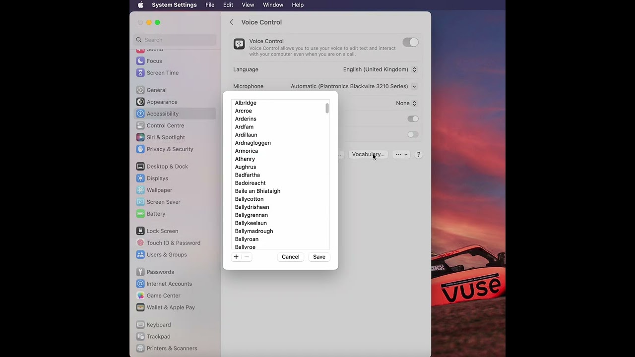 Importing Vocab from Dragon Professional Individual into Apple Voice Control