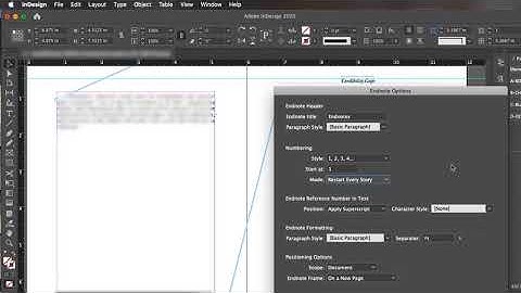 How to Restart Numbers on Endnotes per Chapter or Story - InDesign