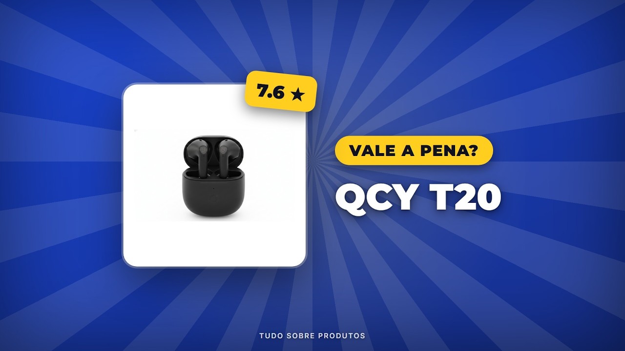 Capa: QCY T20: Vale a Pena em 2026? Review Completo | Tudo Sobre Produtos