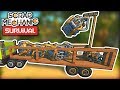 I Built a Trailer With a Crane For Retrieving Caged Farmers! (Scrap Mechanic Survival Ep.18)