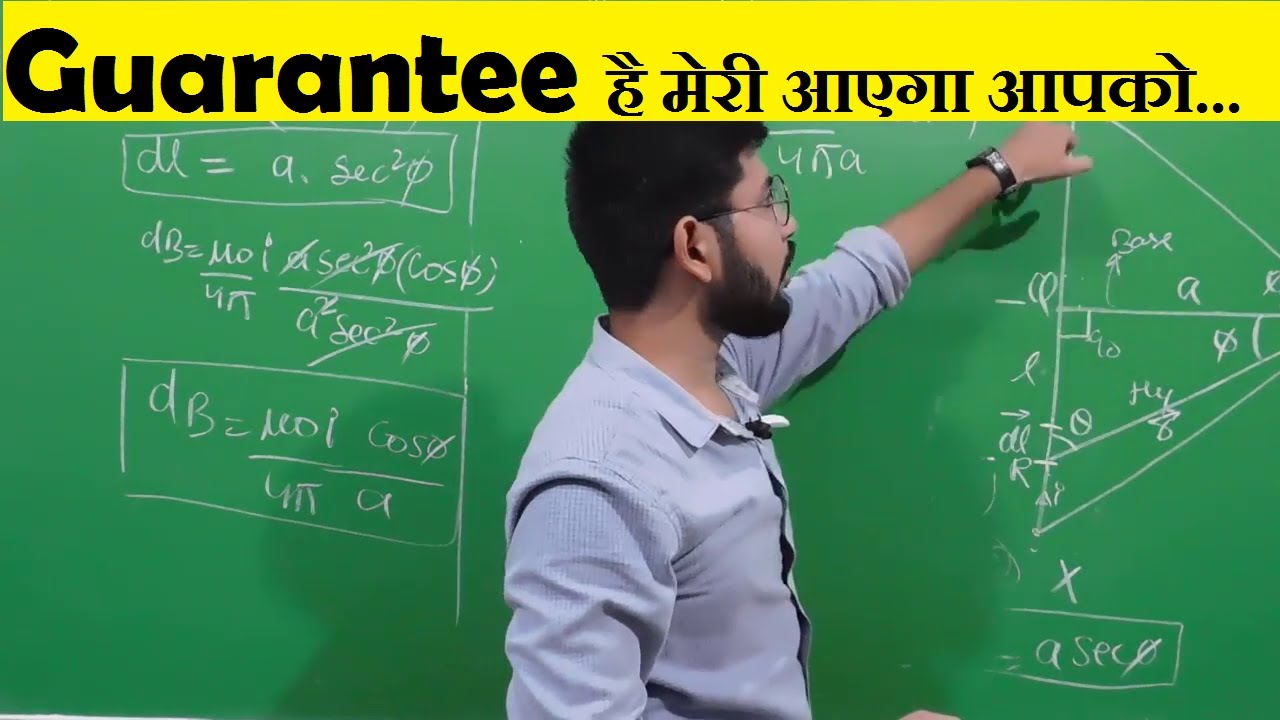 Magnetic field due to straight current carrying conductor | Abhishek sahu