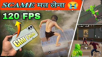 cmf phone 1 bgmi test 120 fps 😱  | 3.8 update gameplay with fps metar