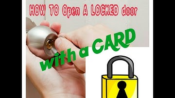 HOW TO OPEN THE LOCK  USING ATM CARD