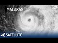 Visible satellite imagery of Typhoon Malakas - April 2022