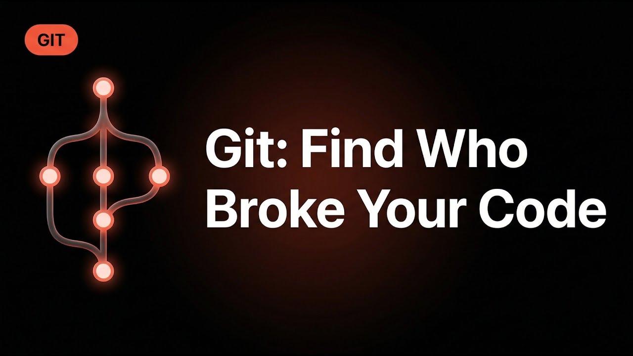 Find Who Broke Your Code in Seconds with Git Bisect 🔍 - YouTube