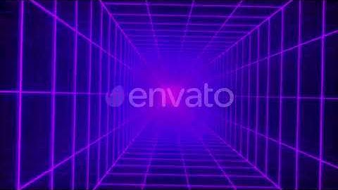 Rotating Purple Grid Tunnel Square | Motion Graphics - Envato elements