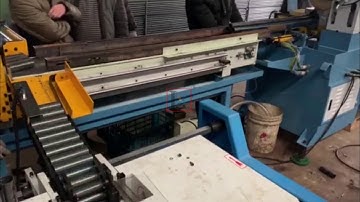 [LX Machinery] CNC Circular saw cutting and chamfering production line | Pipe cutting and chamfering