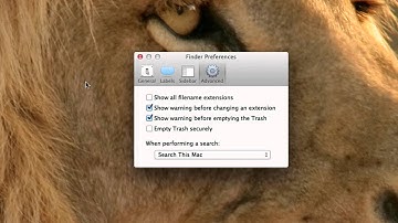 Show / Hide File Extensions on a Mac