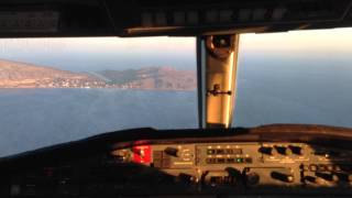 js 41 landing Ikaria, greece