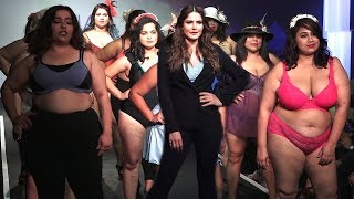 Zarine Khan Walked On Ramp For PARAFAIT Size Fashion As A Showstopper With Plus Size Models
