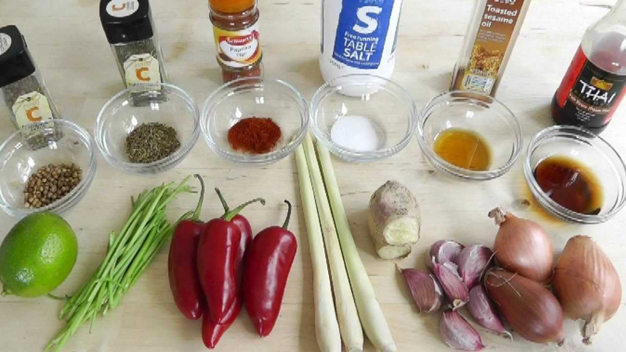 How to make Red Thai Curry Paste recipe  Ingredients easy to find
