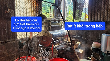 Lò hơi bếp củi nằm ngang dùng cho nấu đậu phụ, nấu rượu, cấp hơi... Rất tiết kiệm củi mà mạnh hơi