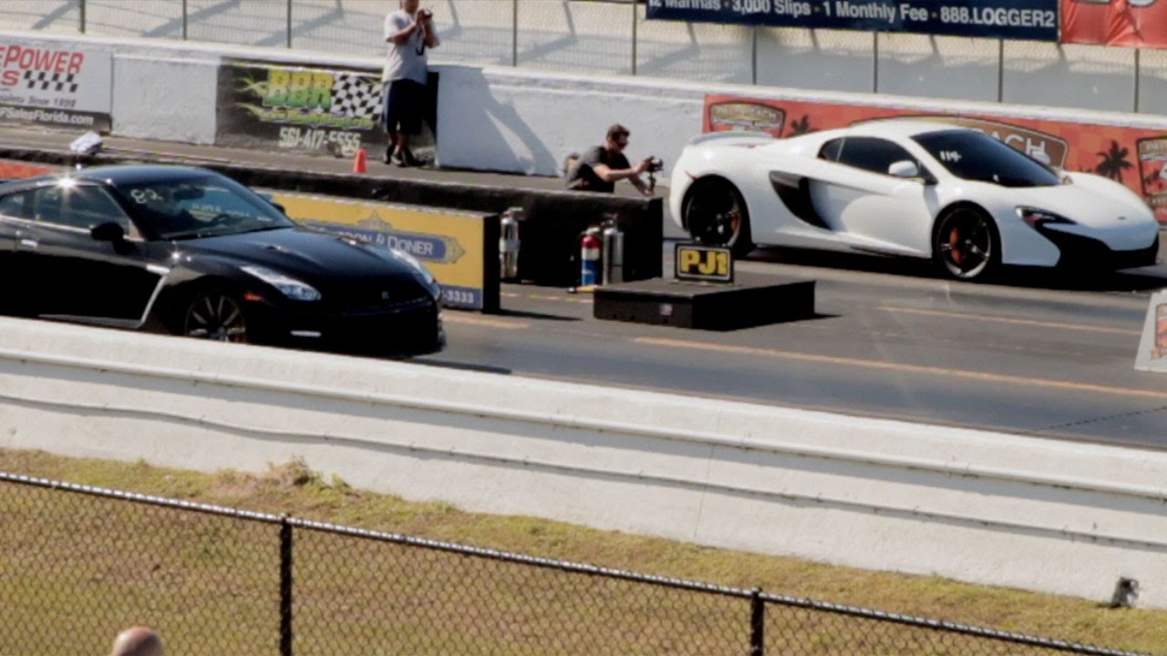 Mclaren 650s Vs Nissan Gt R Drag Racing 1 4 Mile You