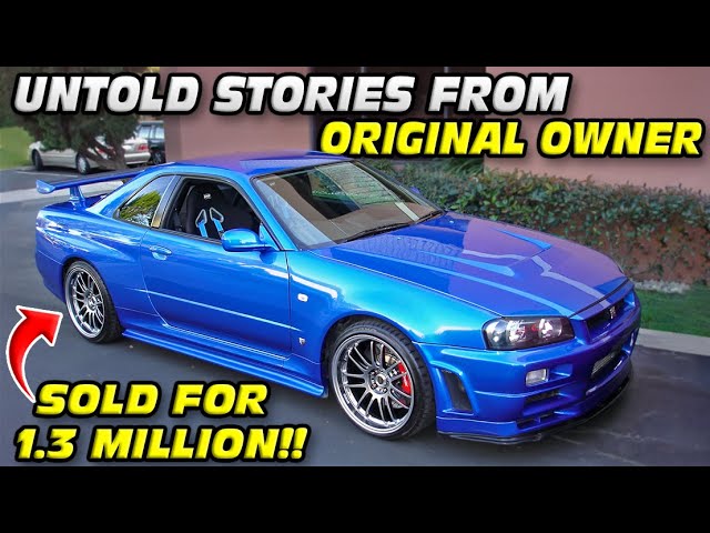 Paul Walker's $1.37m Skyline R34 